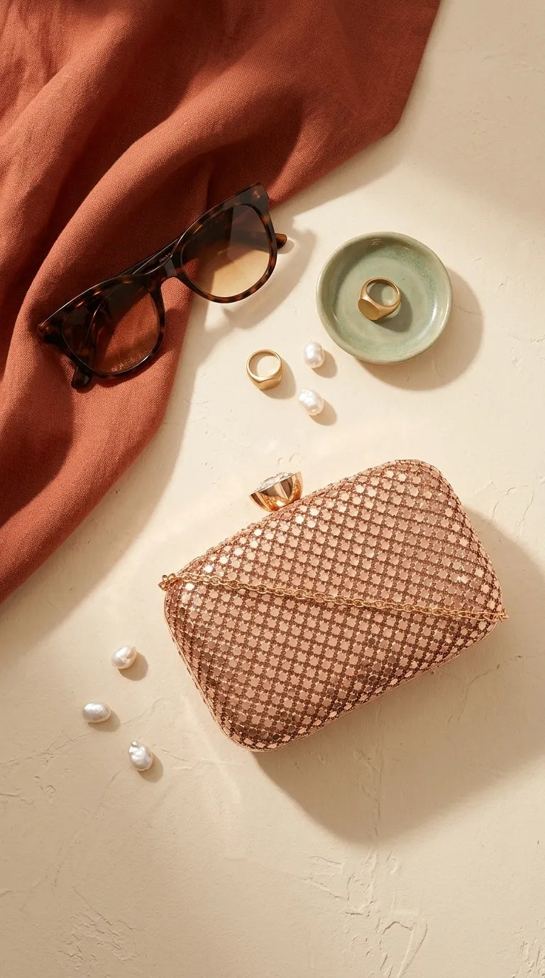 Champagne Bridal Clutch P24611