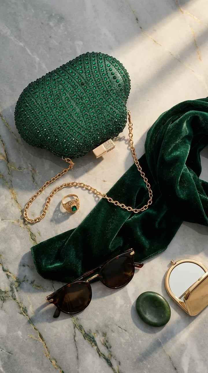 Green Bridal Clutch P24612
