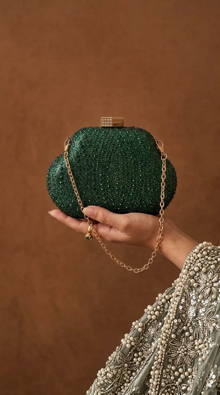 Green Bridal Clutch P24612