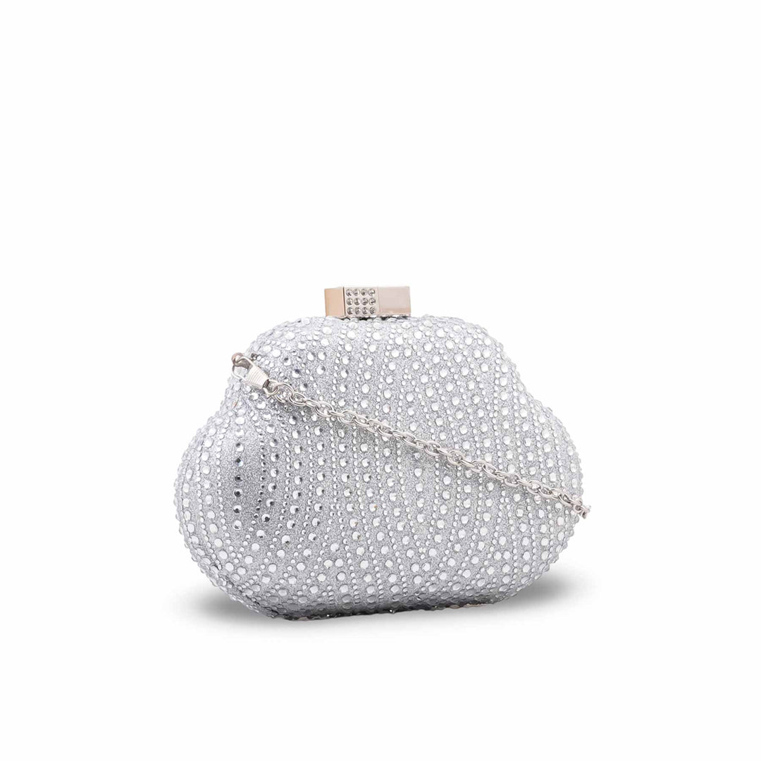 Silver Bridal Clutch P24612