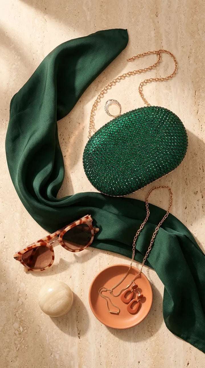 Green Bridal Clutch P24613
