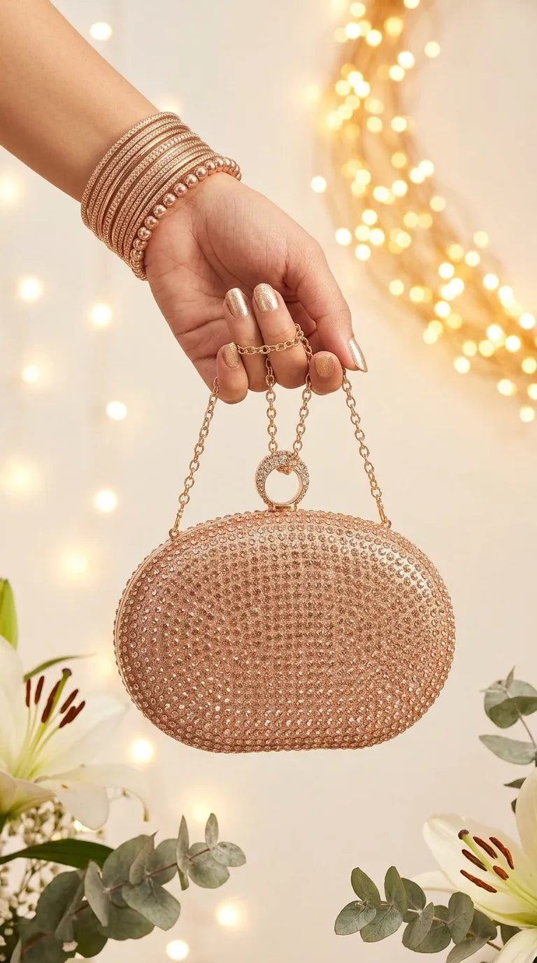 Champagne Bridal Clutch P24613