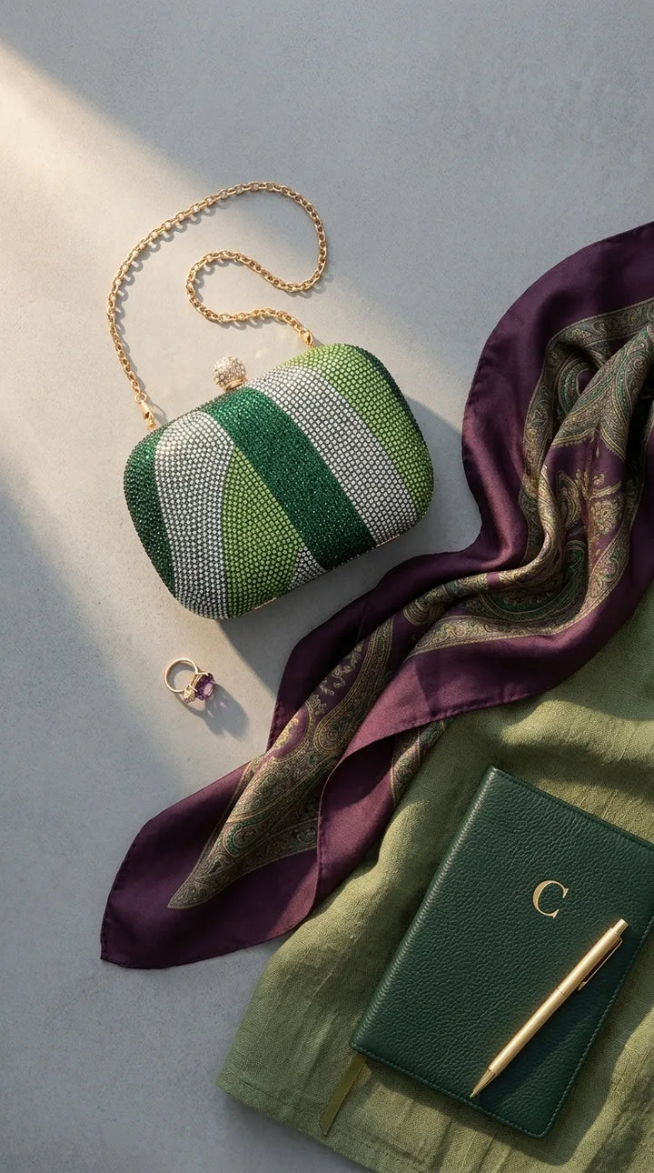 Green Bridal Clutch P24614