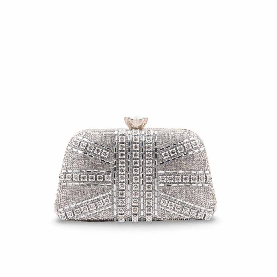 Silver Bridal Clutch P24616