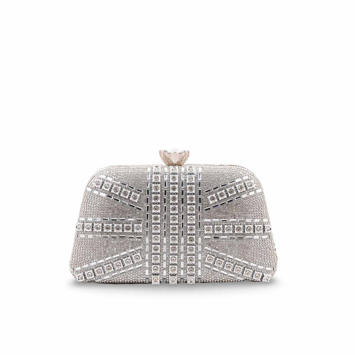 Silver Bridal Clutch P24616
