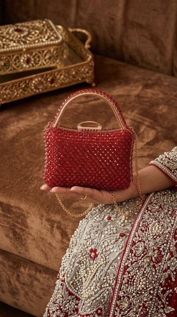 Red Bridal Clutch P24617