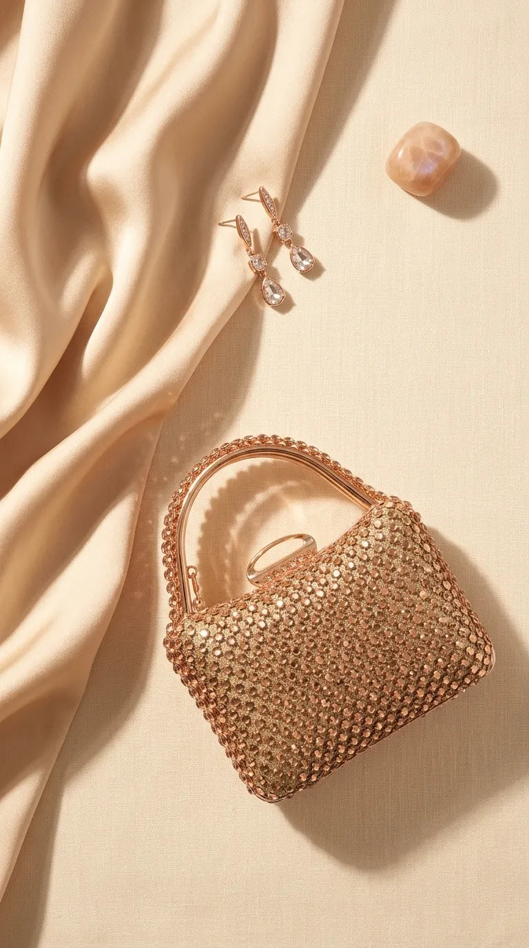 Golden Bridal Clutch P24617