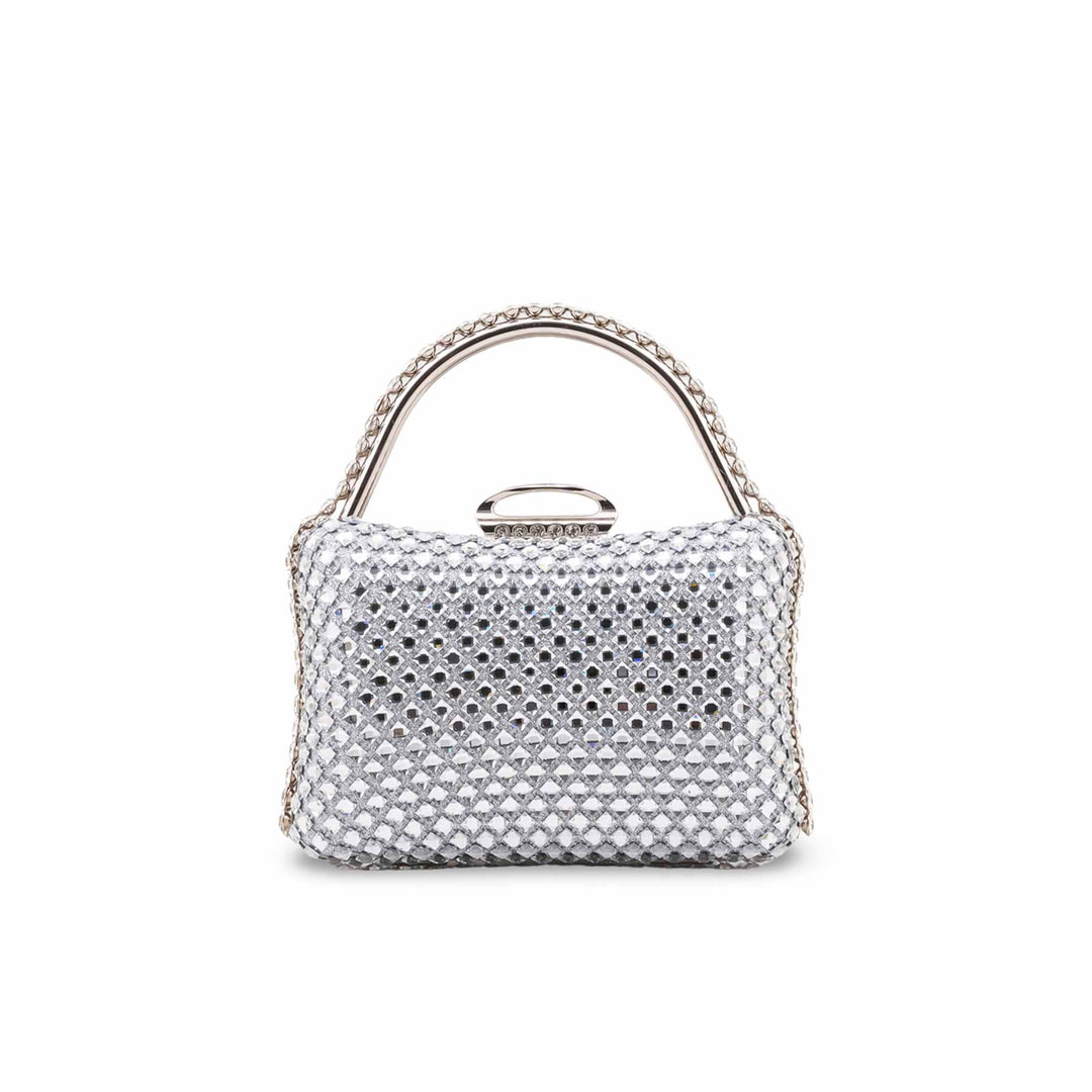 Silver Bridal Clutch P24617
