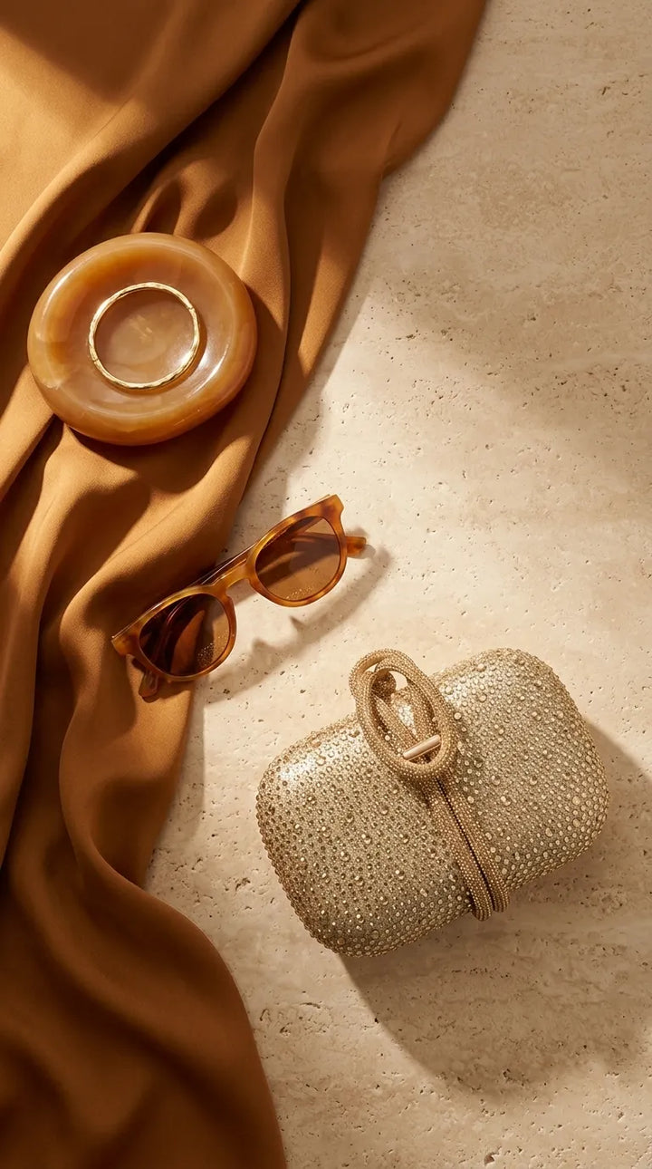 Golden Bridal Clutch P24618