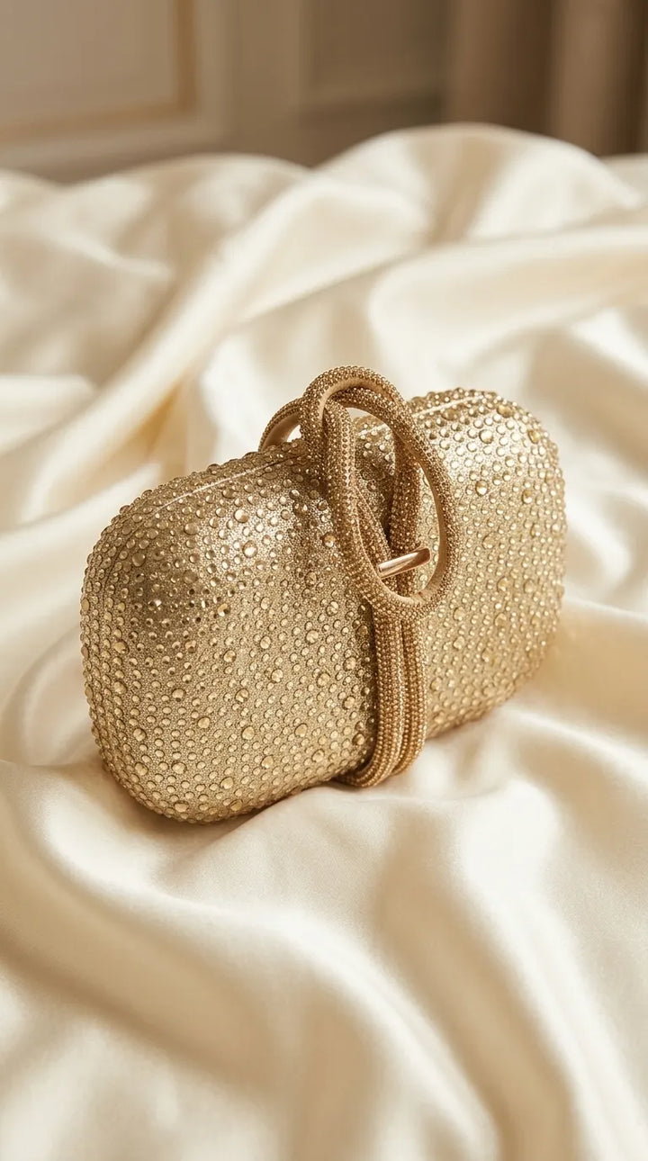 Golden Bridal Clutch P24618