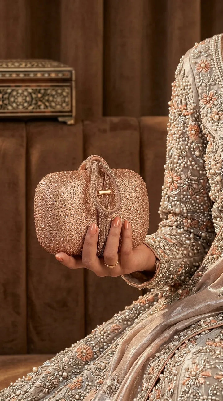 Champagne Bridal Clutch P24618