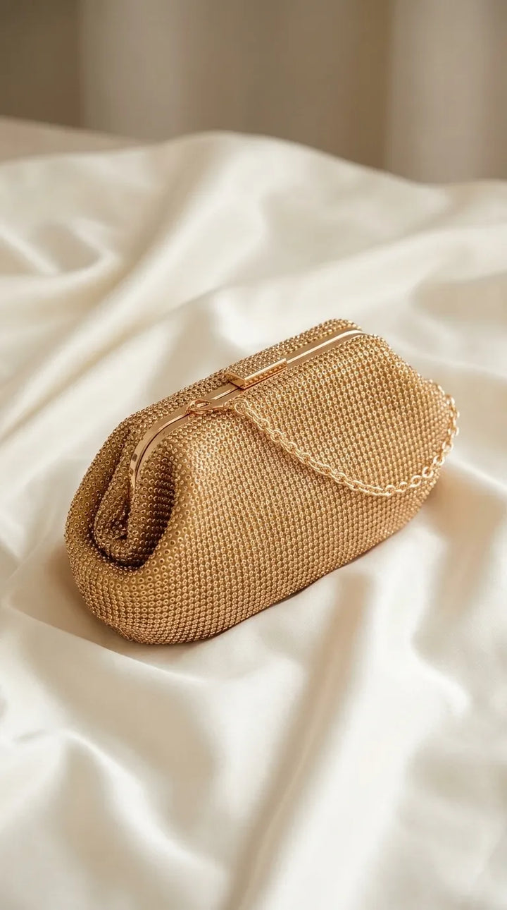 Golden Bridal Clutch P24619