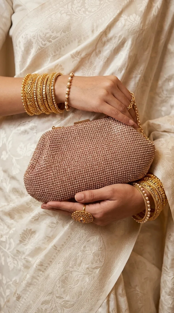 Champagne Bridal Clutch P24619