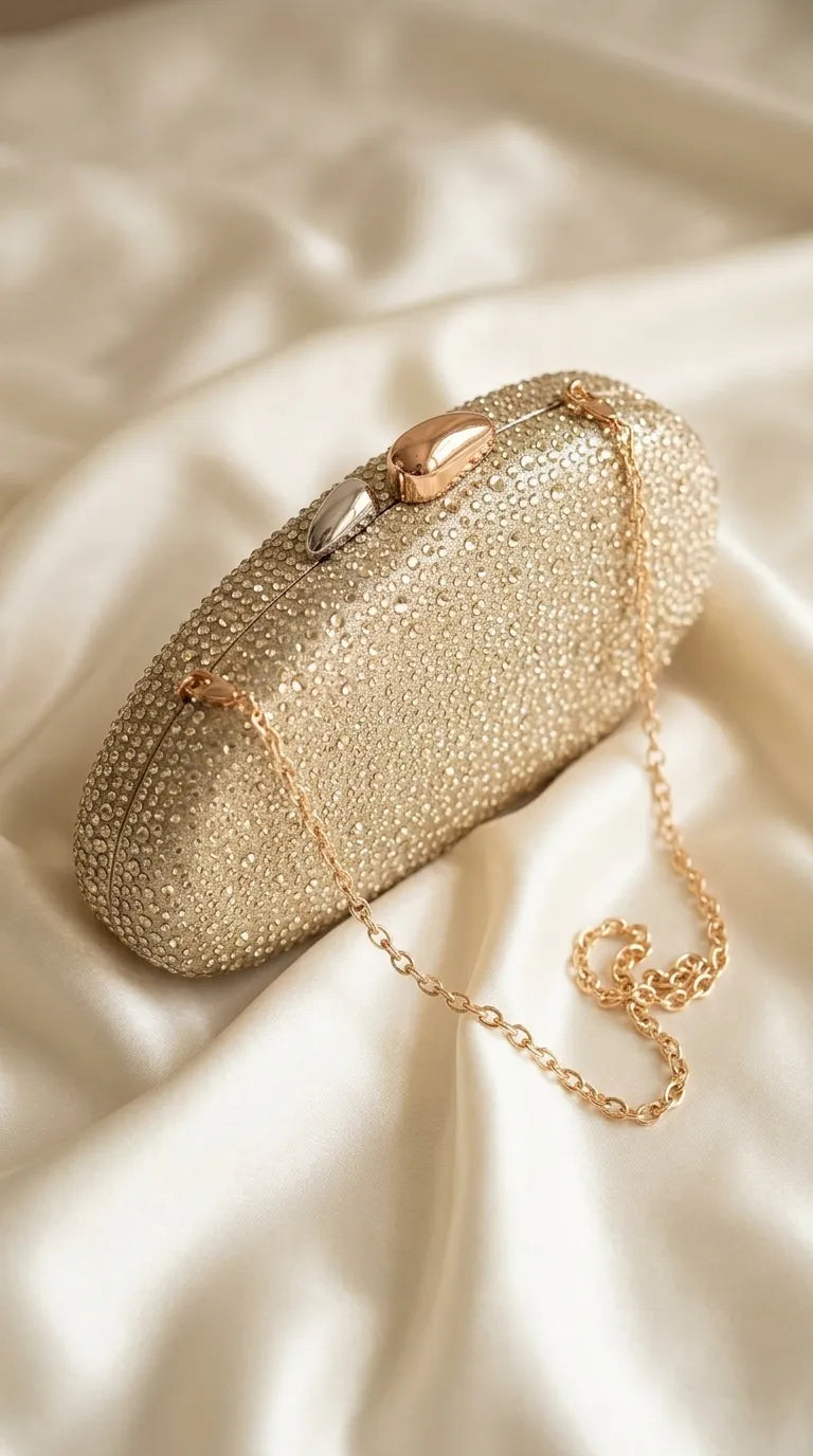 Golden Bridal Clutch P24620