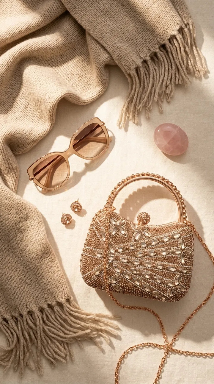 Golden Bridal Clutch P24623