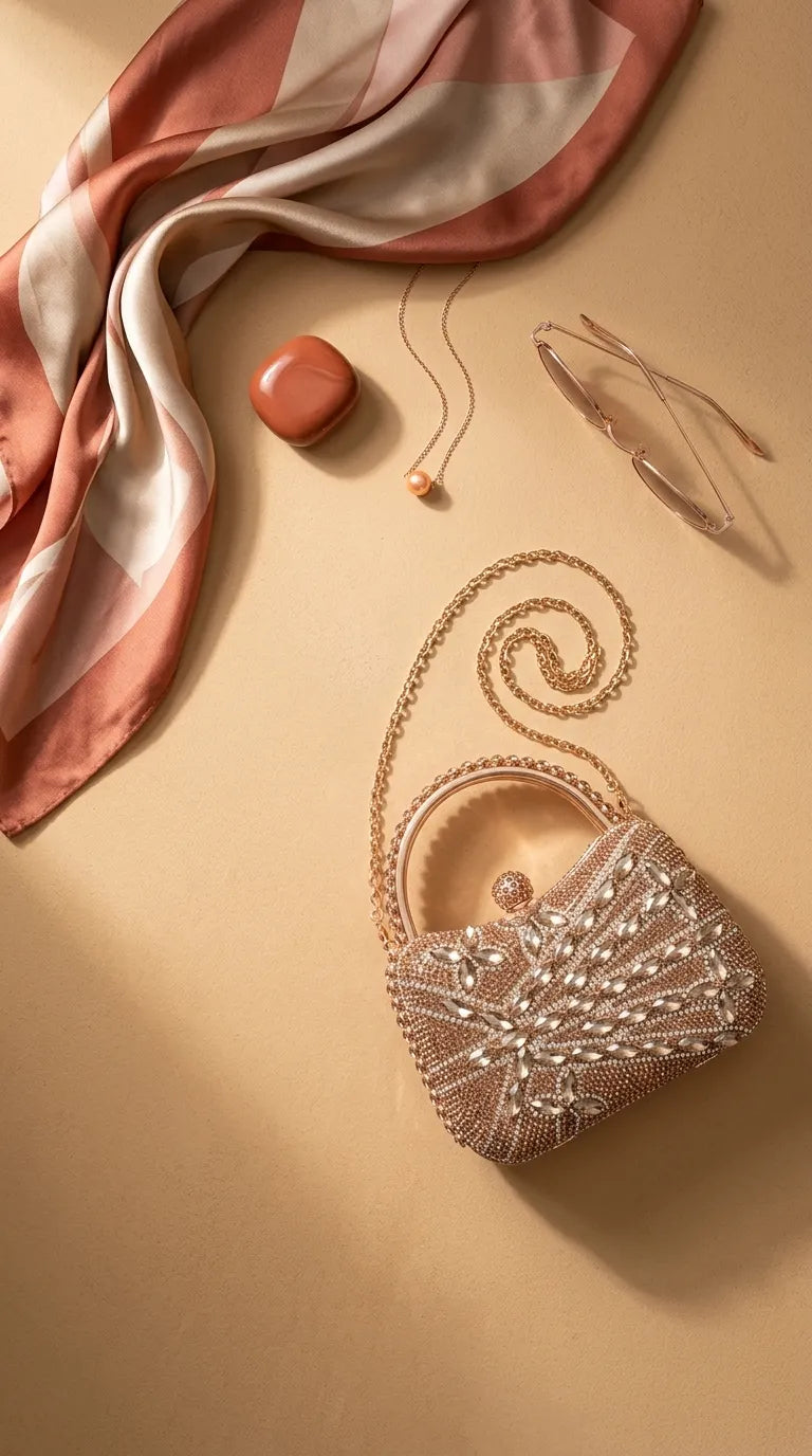 Golden Bridal Clutch P24623