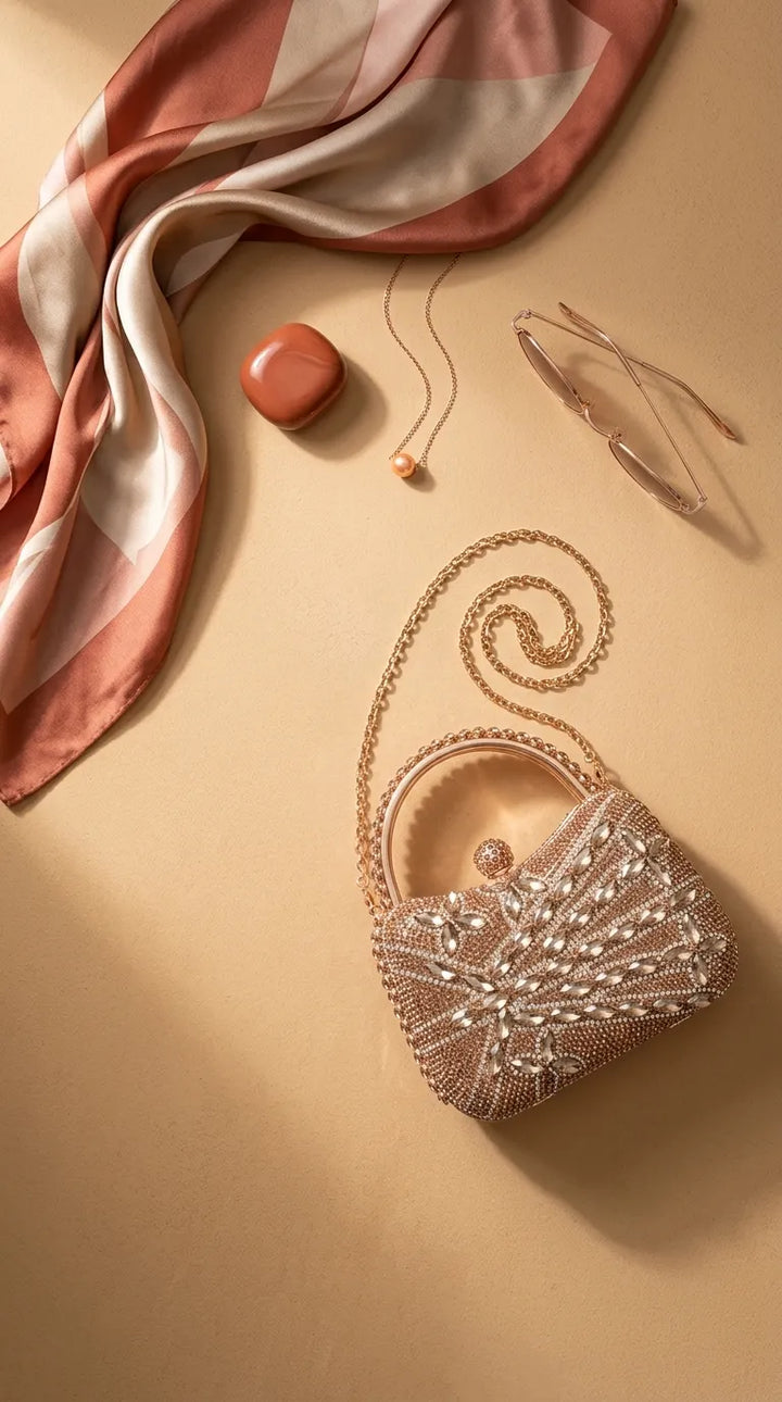 Golden Bridal Clutch P24623