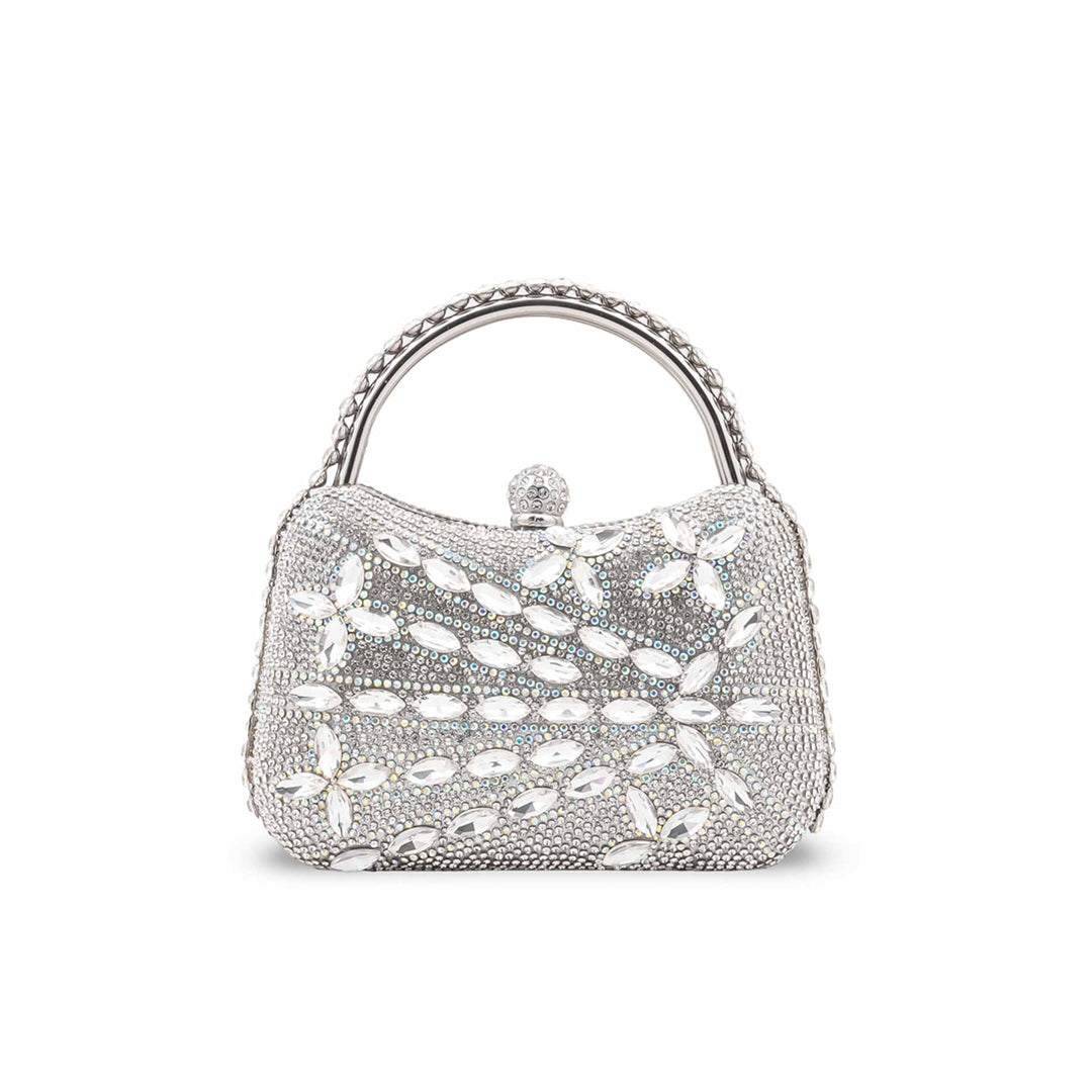 Silver Bridal Clutch P24623