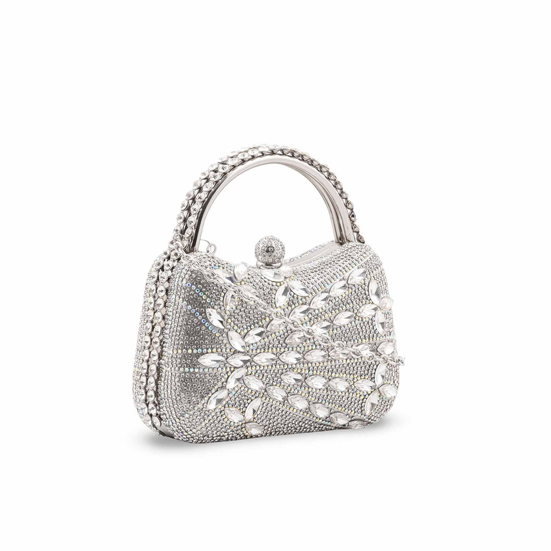Silver Bridal Clutch P24623