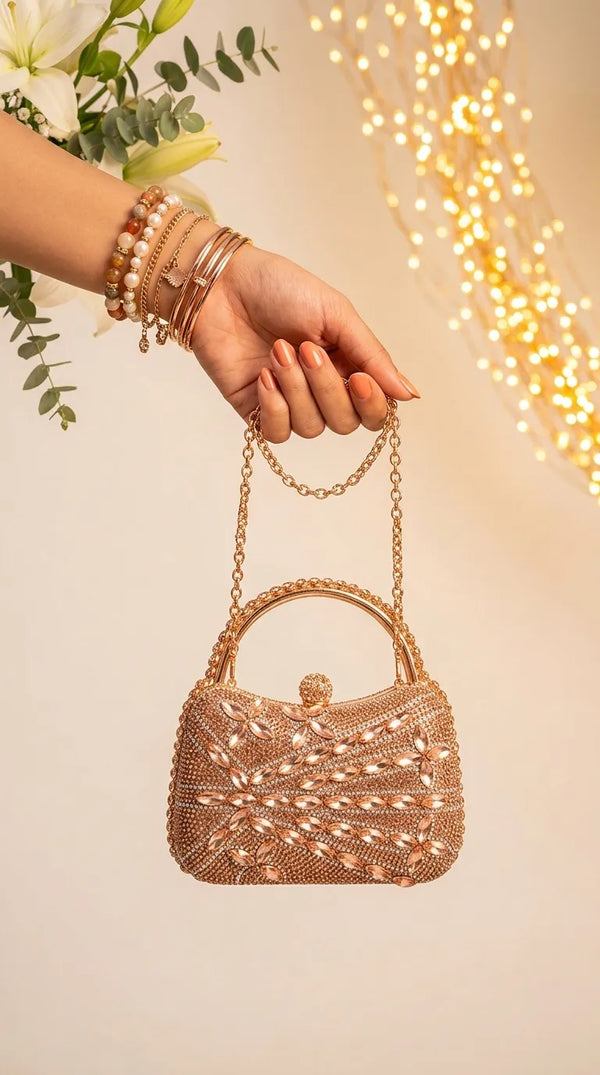 Champagne Bridal Clutch P24623