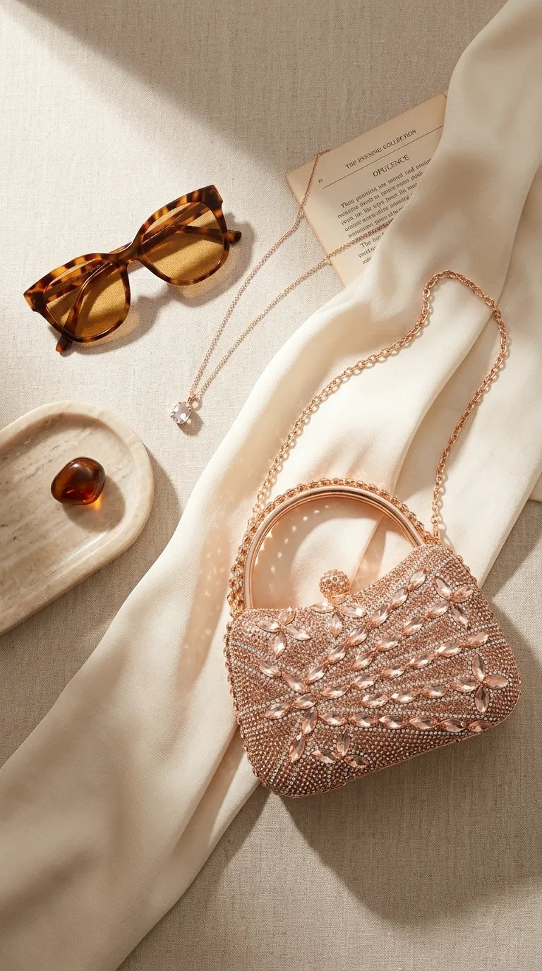 Champagne Bridal Clutch P24623