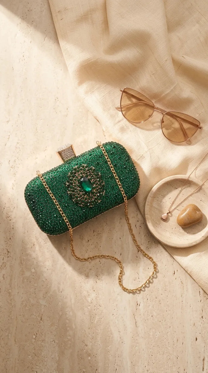 Green Bridal Clutch P24624