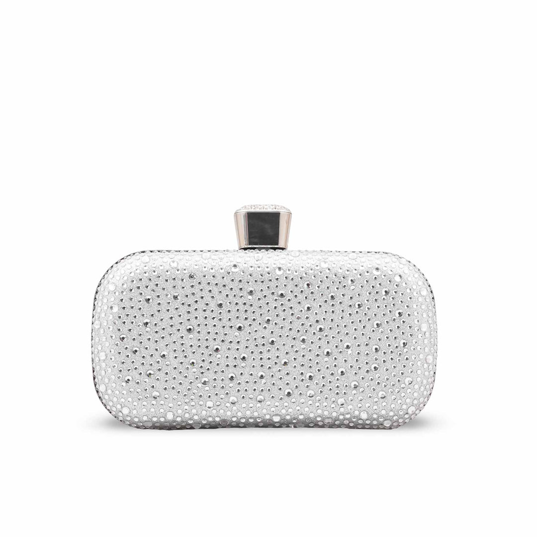 Silver Bridal Clutch P24624