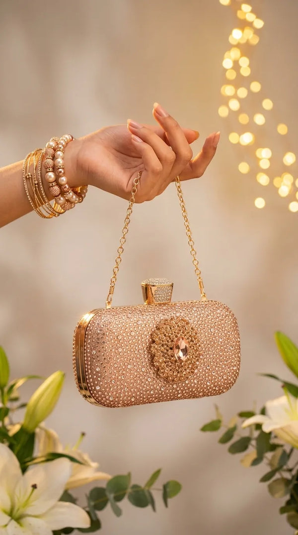 Champagne Bridal Clutch P24624