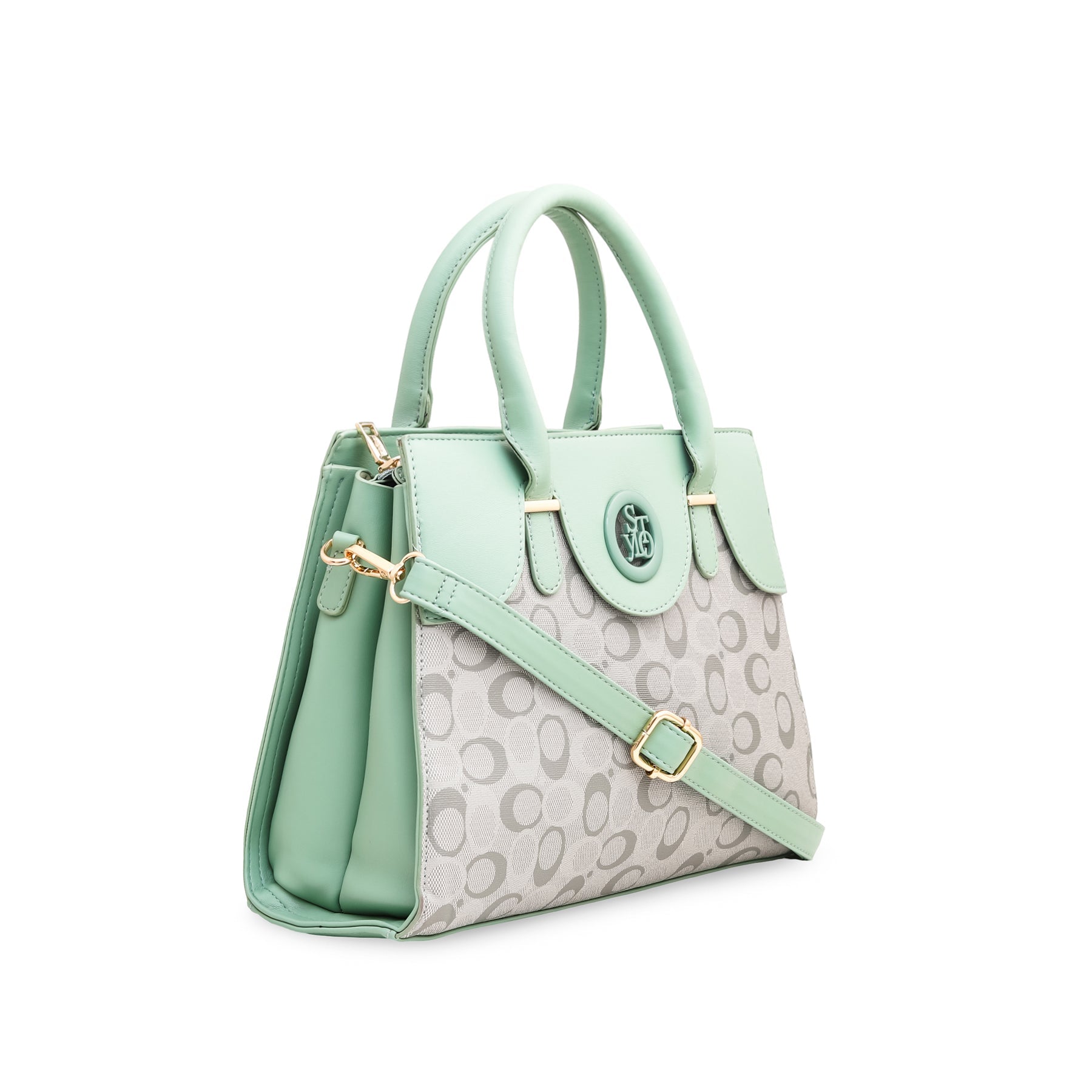 Green Formal Hand Bag P36053