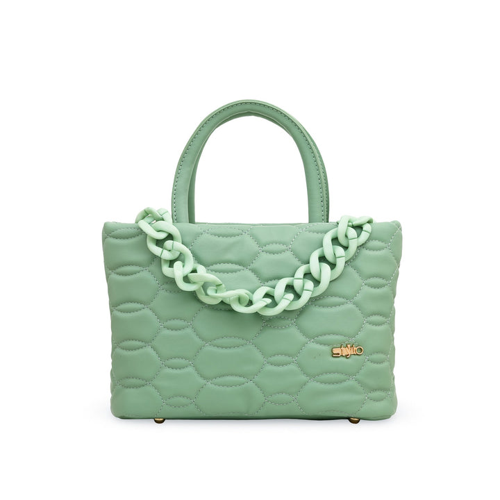 Green Formal Hand Bag P36065