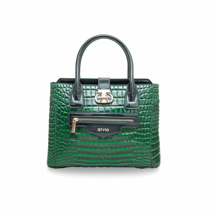 Green Formal Hand Bag P36125