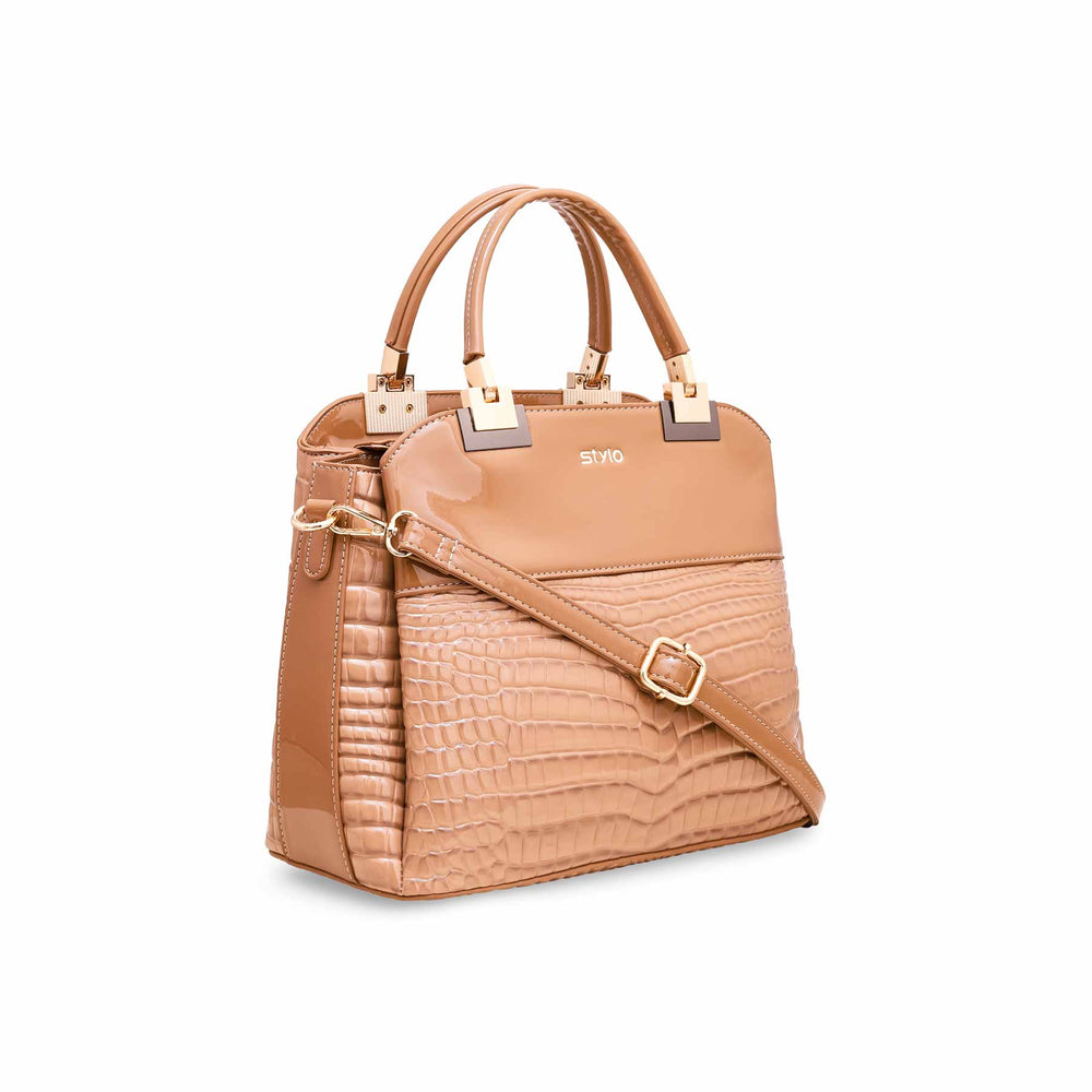 Beige Women Formal Handbag P36126