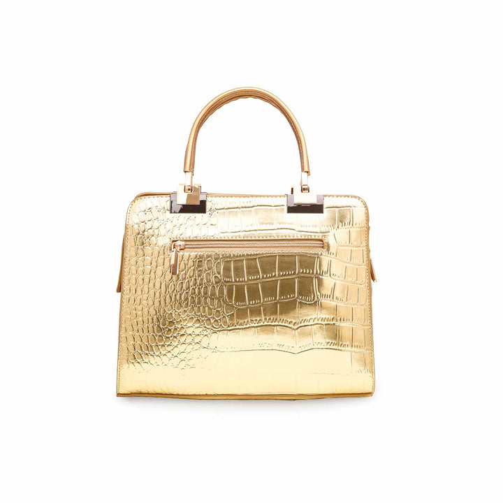 Golden Formal Hand Bag P36128