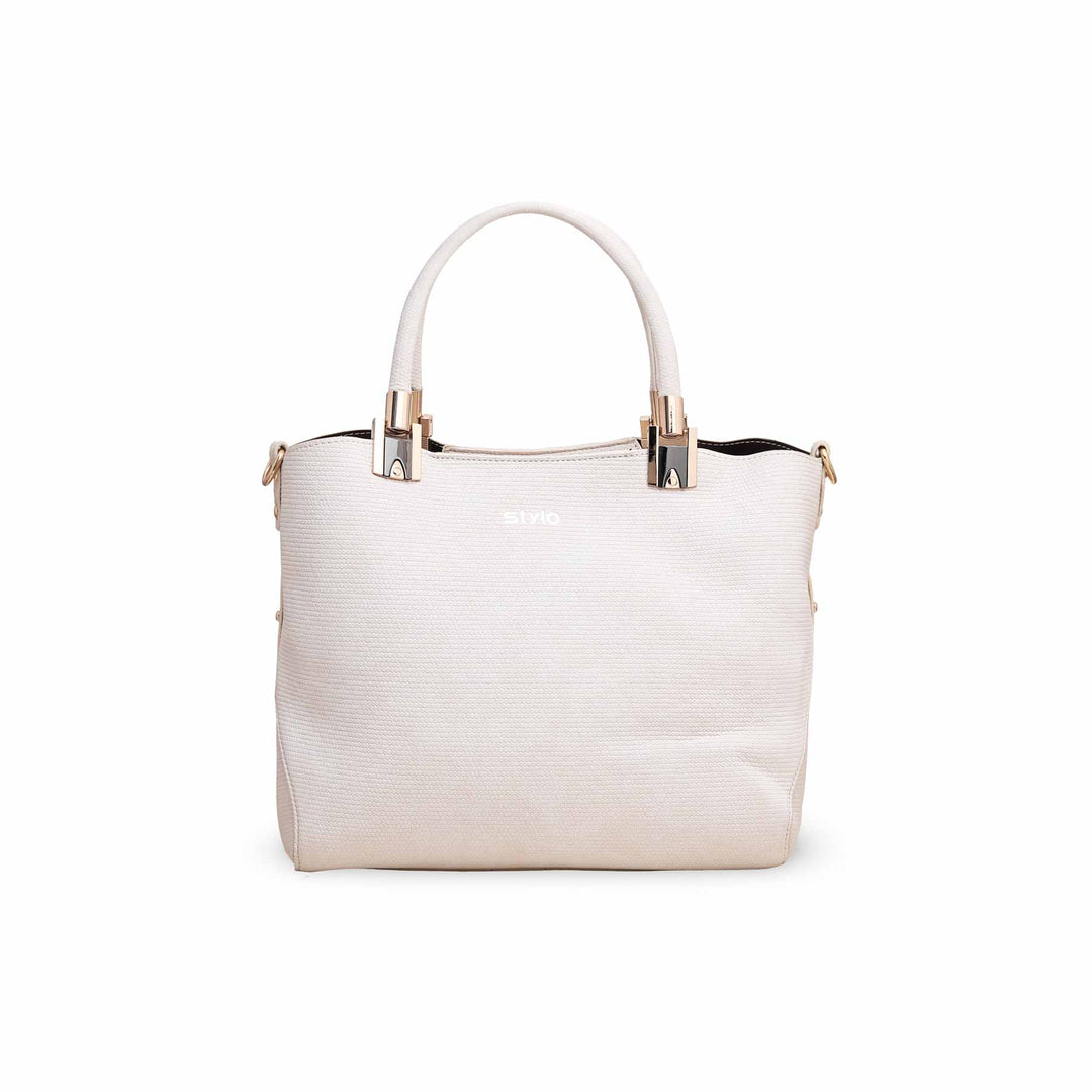 White Formal Handbag P36135