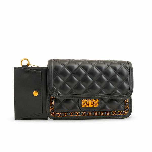 Black Formal Shoulder Bag P36137