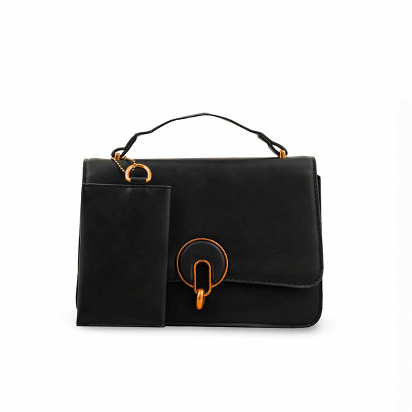 Black Formal Shoulder Bag P36141