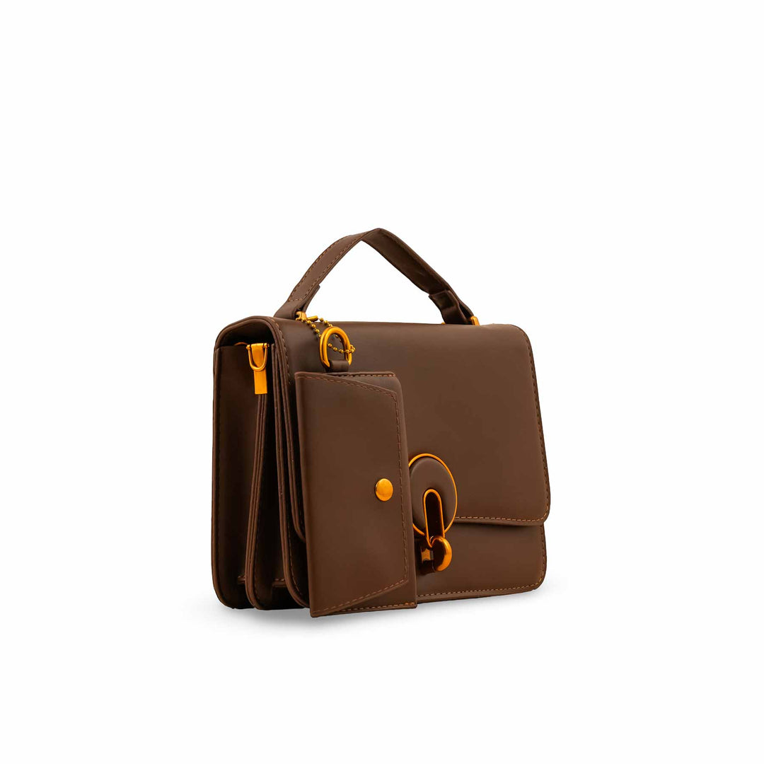 Brown Formal Shoulder Bag P36141