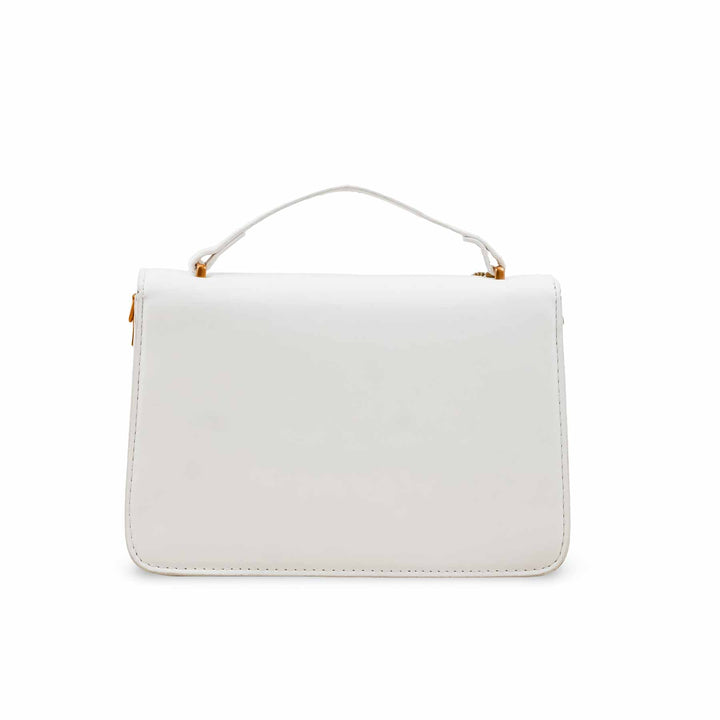 White Formal Shoulder Bag P36141