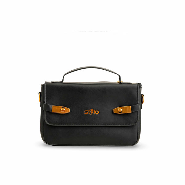 Black Formal Shoulder Bag For Women P36142