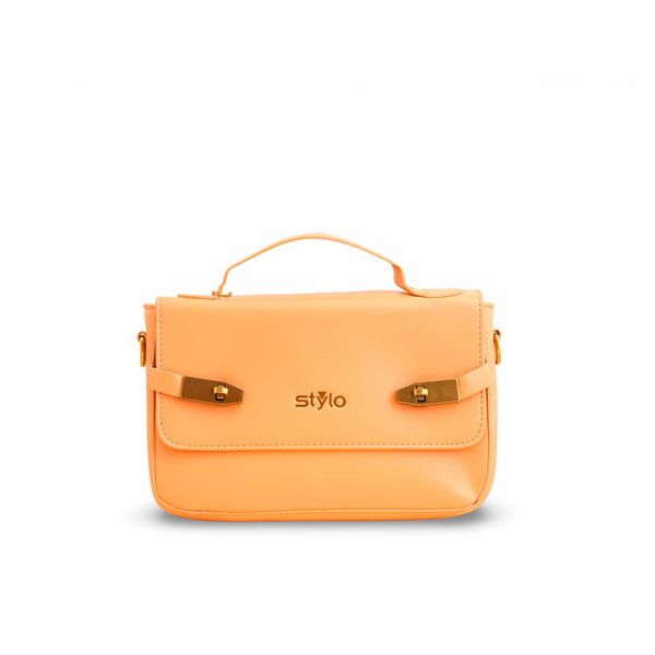 Orange Formal Shoulder Bag For Women P36142