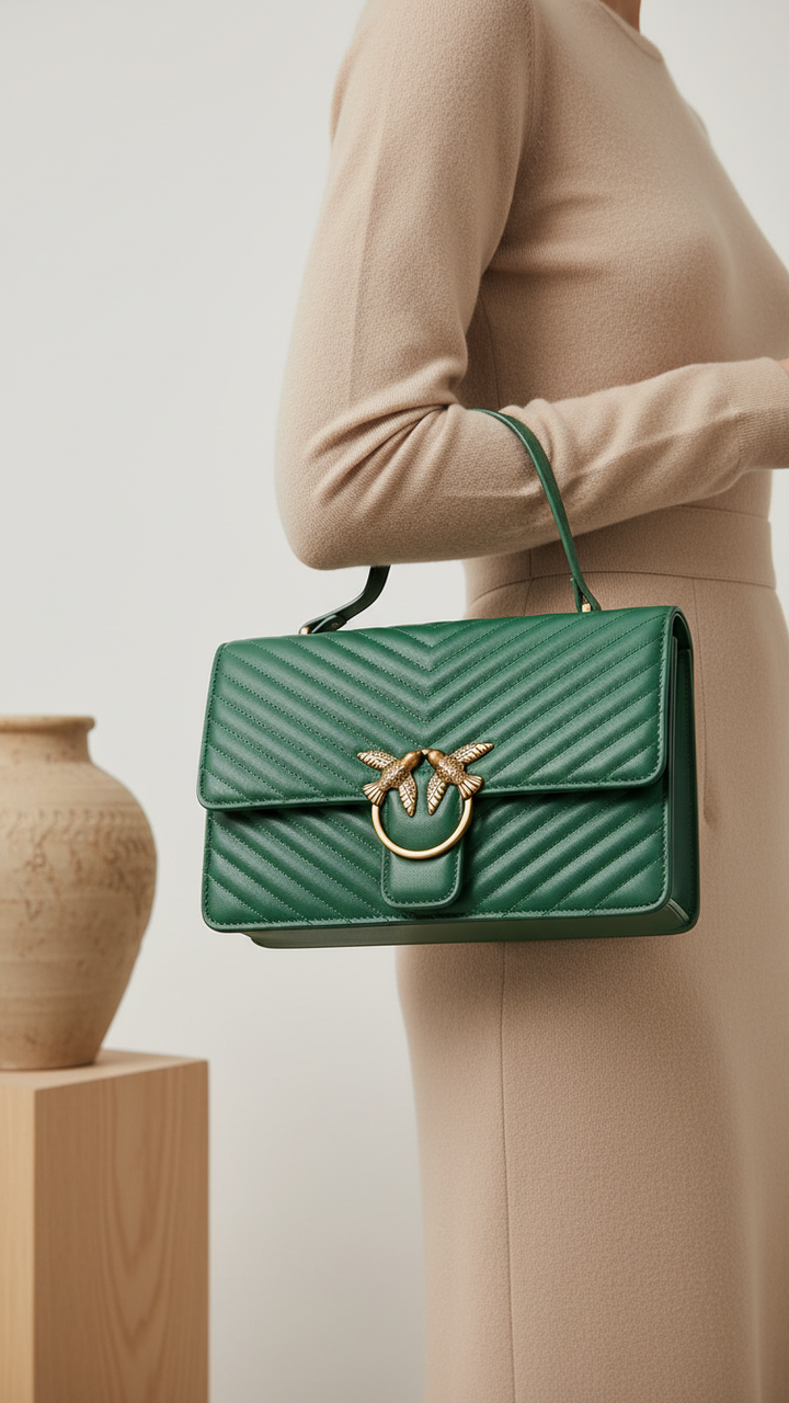 Green Formal Shoulder Bag P36143