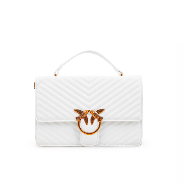 White Formal Shoulder Bag P36143