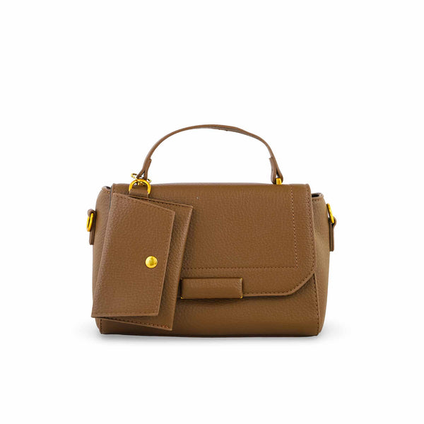 Brown Formal Shoulder Bag For Women P36144