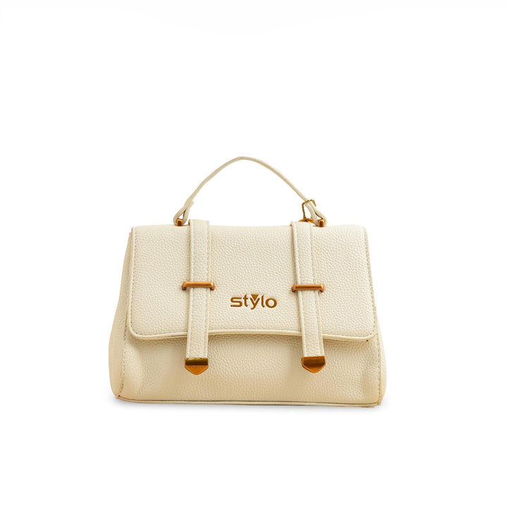 Beige Formal Shoulder Bag P36148