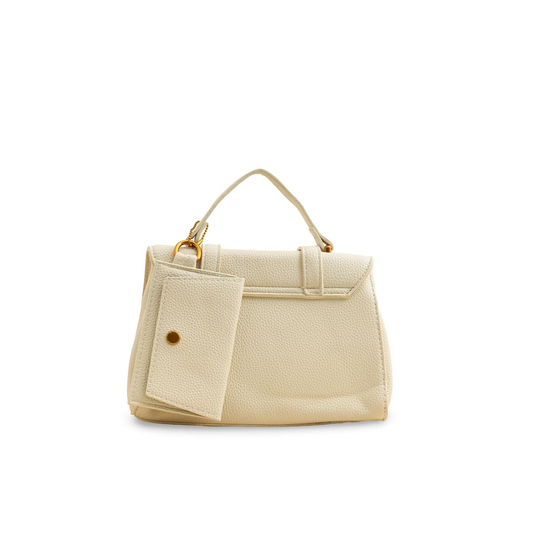 Beige Formal Shoulder Bag P36148