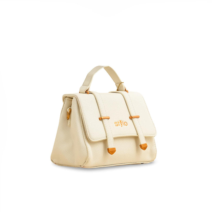Beige Formal Shoulder Bag P36148
