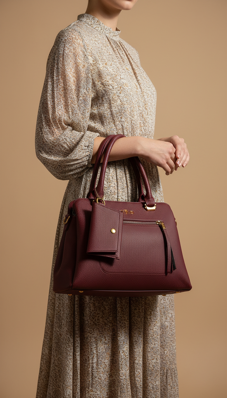 Red Formal Hand Bag P36150