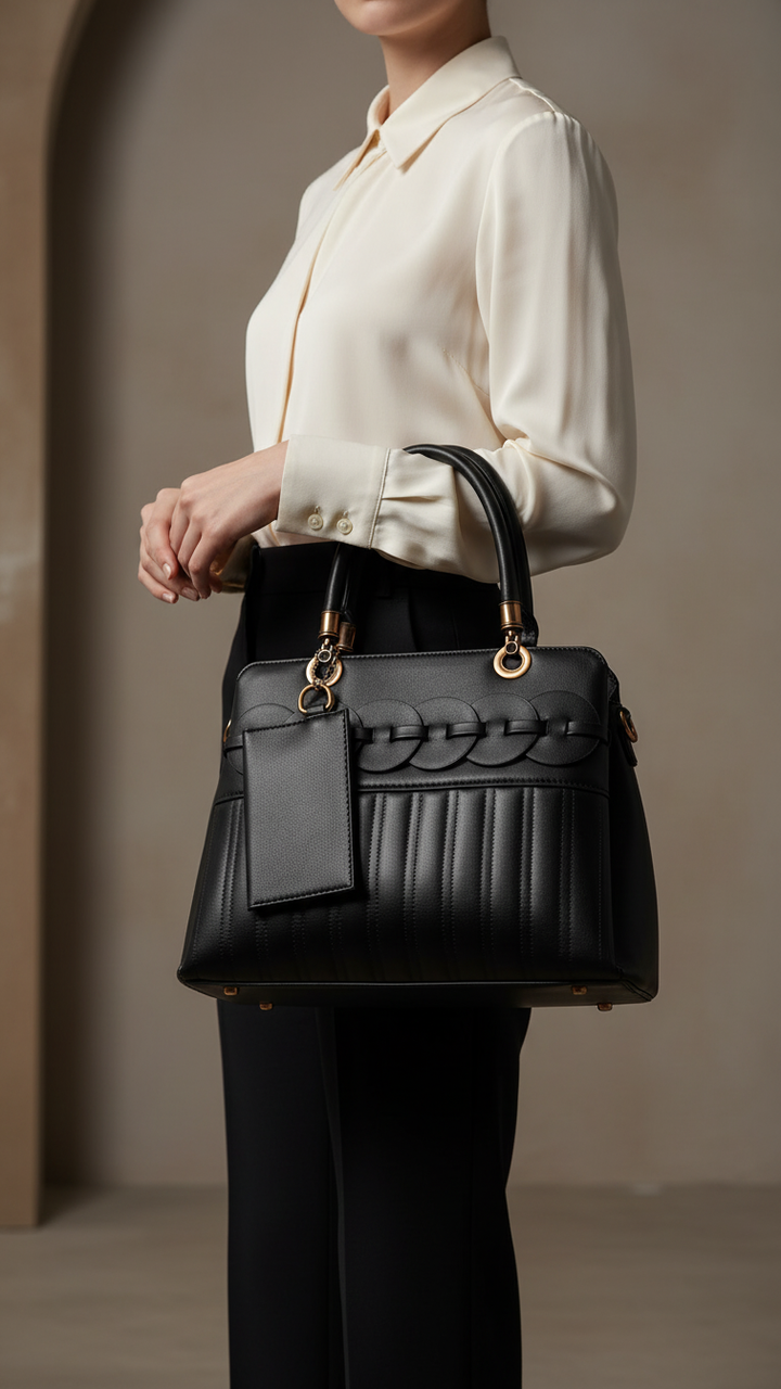 Black Formal Hand Bags P36151