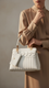 White Formal Hand Bag For Ladies P36151