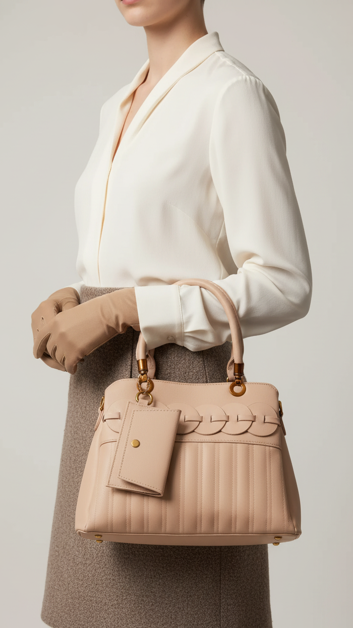 Khaki Formal Hand Bag P36151
